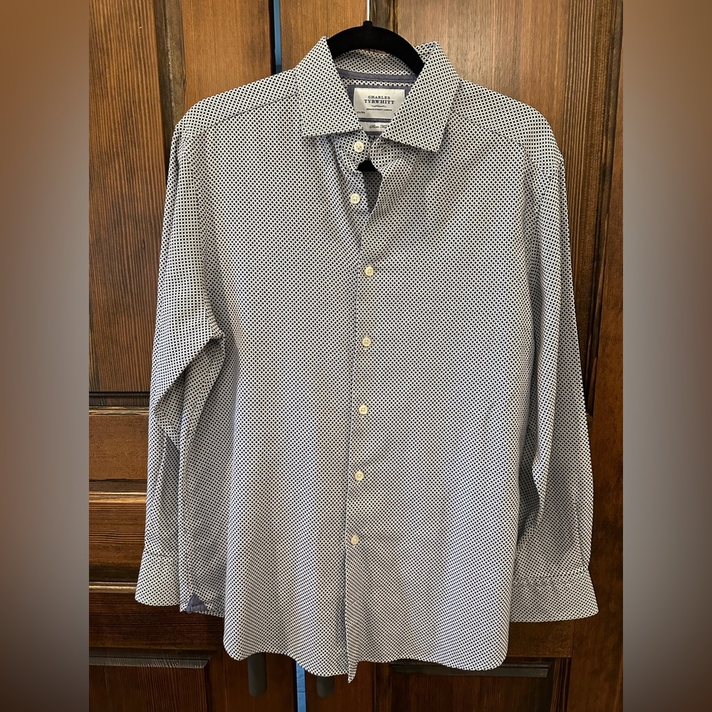 Charles Tyrwhitt men’s size 16 1/2‎ long sleeve button down shirt